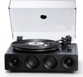 1 BY ONE High Fidelity Belt Drive Turntable with Built-in Speakers, Vinyl Record Player with Magnetic Cartridge, Wireless Playback and Aux-in Functionality, Auto Off